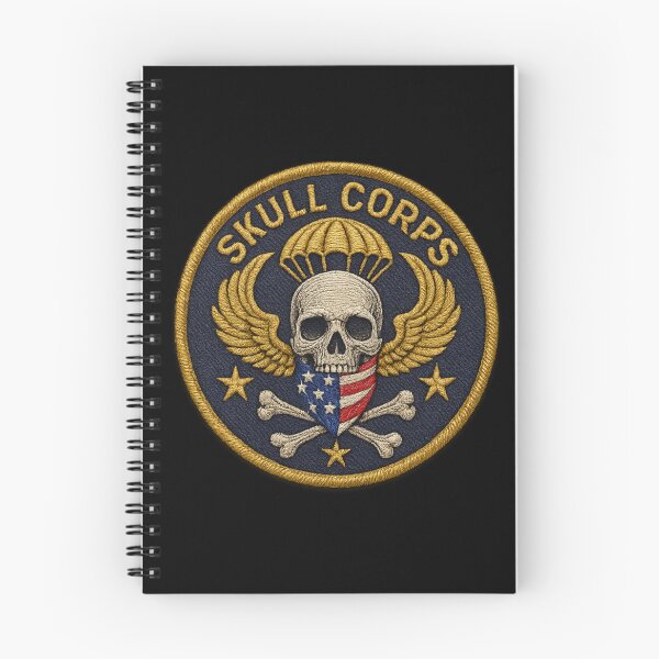 Item preview, Skull Corps paratrooper USA flag patch designed and sold by LaNadaYFundante.