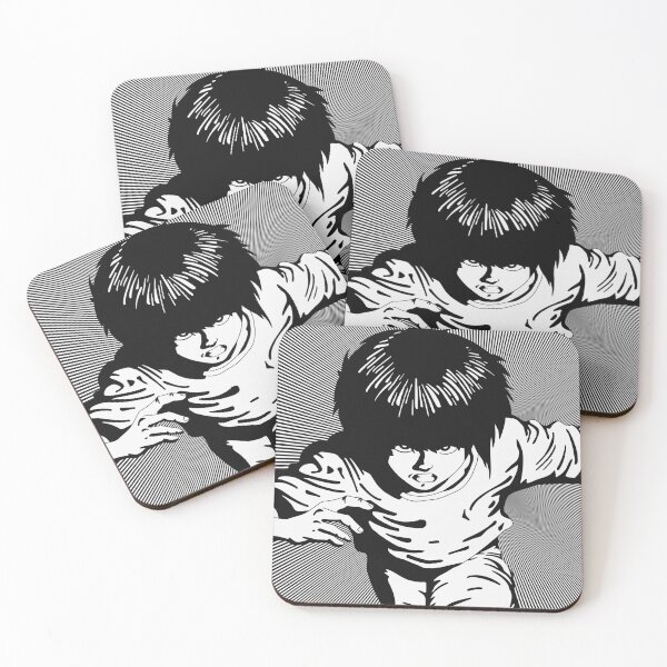 Item preview, Sakaki | Black and White Manga Illustration: Running Child, Messy Hair, and Speed Lines designed and sold by Keltoi-art.