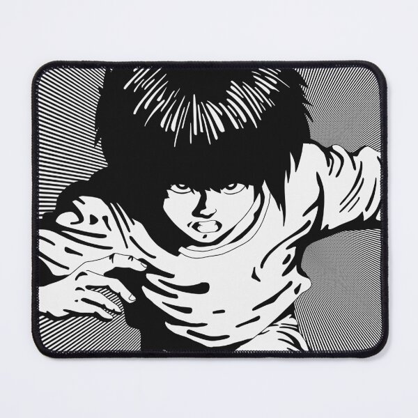 Item preview, Sakaki | Black and White Manga Illustration: Running Child, Messy Hair, and Speed Lines designed and sold by Keltoi-art.
