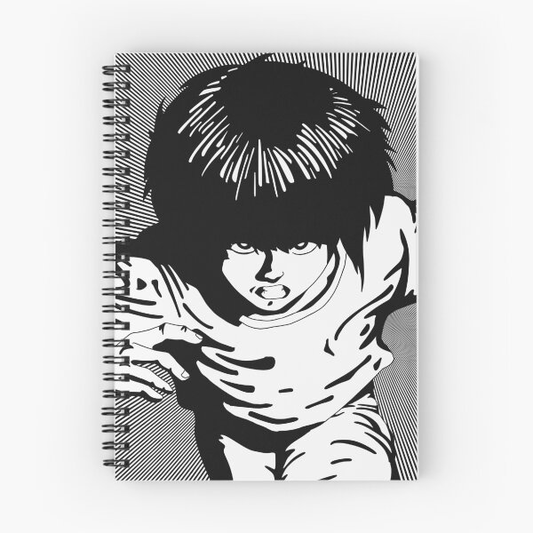 Item preview, Sakaki | Black and White Manga Illustration: Running Child, Messy Hair, and Speed Lines designed and sold by Keltoi-art.