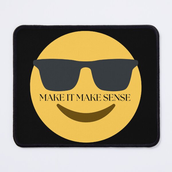 Item preview, Make It Make Sense Emoji designed and sold by MelanatedWomanPrintDesign.