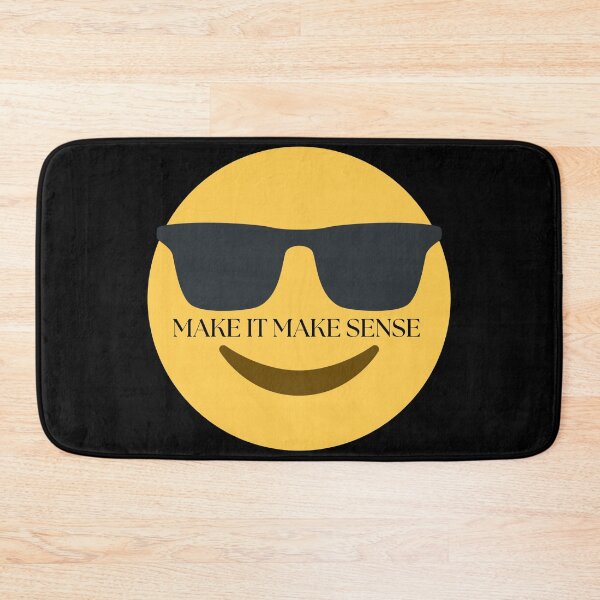 Item preview, Make It Make Sense Emoji designed and sold by MelanatedWomanPrintDesign.