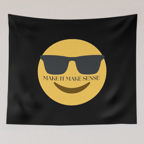Item preview, Make It Make Sense Emoji designed and sold by MelanatedWomanPrintDesign.