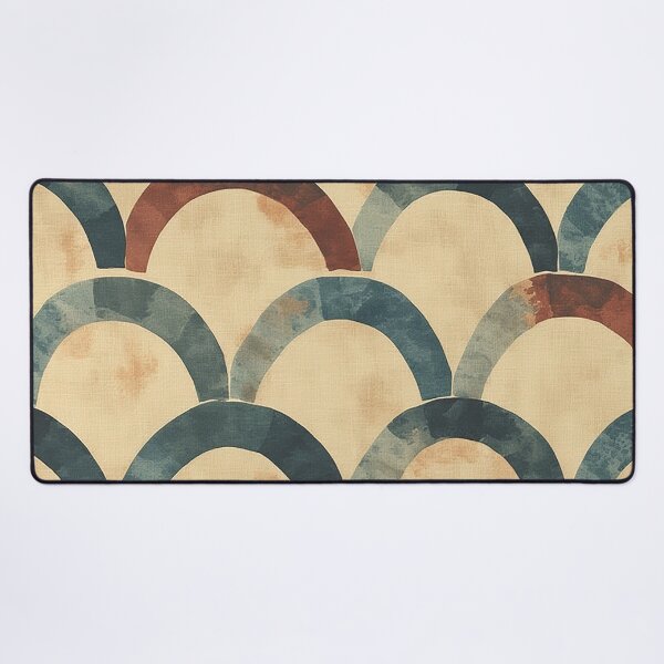 Item preview, Retro Folk Art Scallop Pattern designed and sold by tonymagnerart.