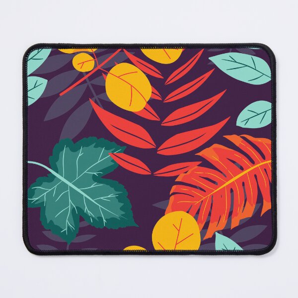 Item preview, Colorful Tropical Leaf Pattern on Dark Background for Phone Cases, Clothing, and Botanical Home Decor designed and sold by n5zAbhi.