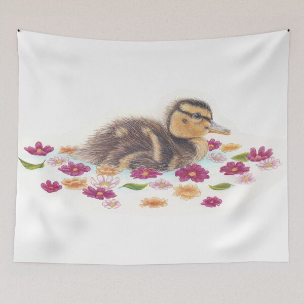 Item preview, Ducking in Flowers designed and sold by stahl-gabriella.