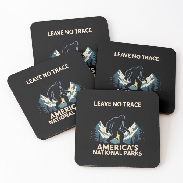 Item preview, Leave No Trace America National Parks No Trace Bigfoot designed and sold by Belkisallen.