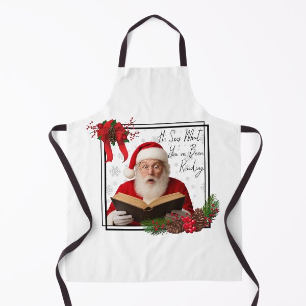 Item preview, He Sees What You’ve Been Reading - Funny Surprised Santa designed and sold by PROPera-design.