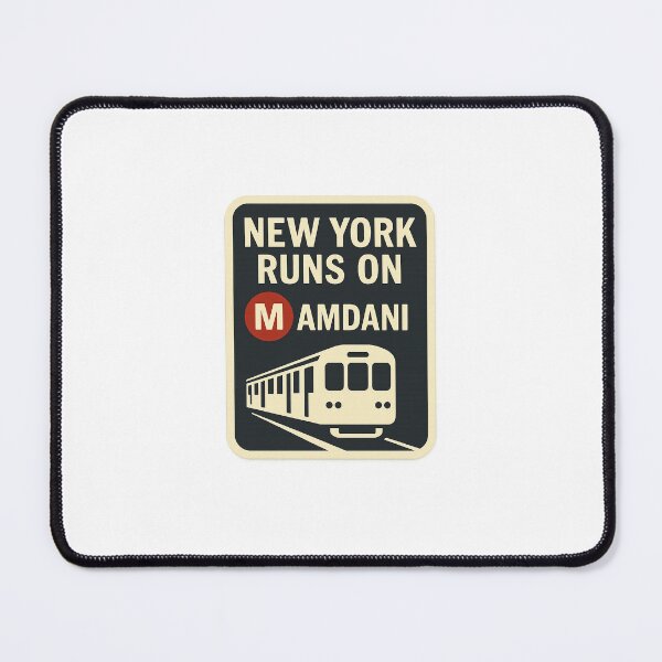Item preview, New York Runs on Mamdani Sticker designed and sold by inkryptofficial.