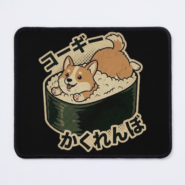 Item preview, Cute Corgi Sushi Roll Kawaii Dog Japanese Food Vintage Art designed and sold by Bongocomic.