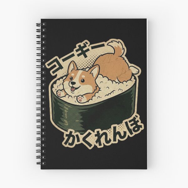 Item preview, Cute Corgi Sushi Roll Kawaii Dog Japanese Food Vintage Art designed and sold by Bongocomic.