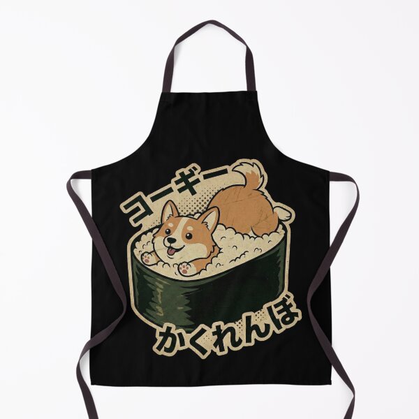 Item preview, Cute Corgi Sushi Roll Kawaii Dog Japanese Food Vintage Art designed and sold by Bongocomic.