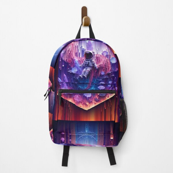 Item preview, Astronaut in Vaporwave Void Cosmic Glitch Dimension Art designed and sold by Neer arts.