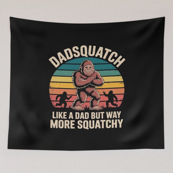 Item preview, Mens Dadsquatch Like A Dad Way More Squatchy Bigfoot designed and sold by Belkisallen.