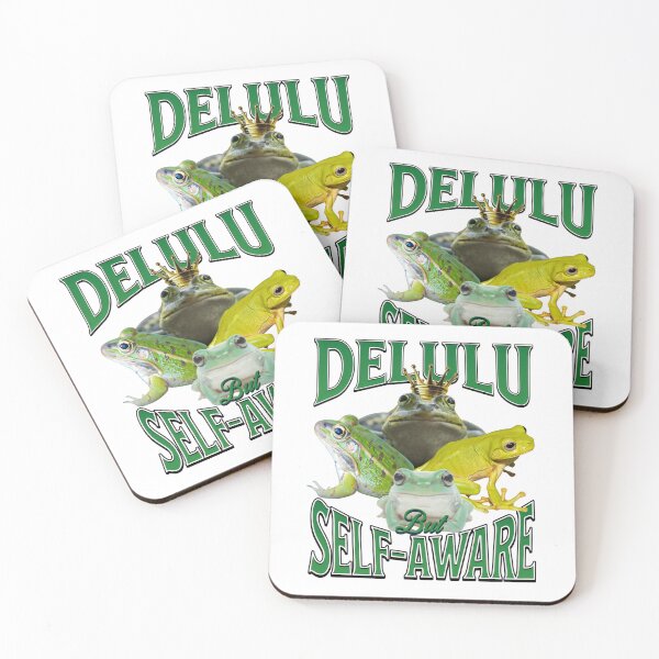 Item preview, Funny Frog Meme Delulu But Self-Aware designed and sold by DemureArtsy.