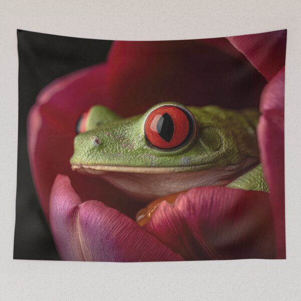 Item preview, Treefrog in Tulip Macro designed and sold by Elisabeth Lucas.