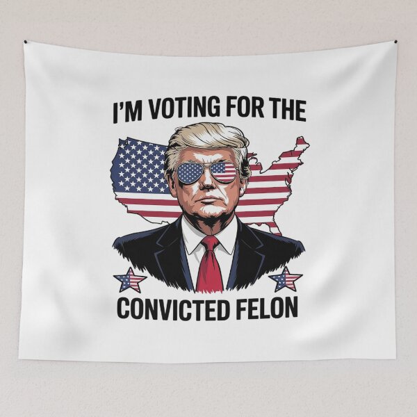 Item preview, I'm Voting For The Convicted Felon Pro Trump  designed and sold by NailMolisa.