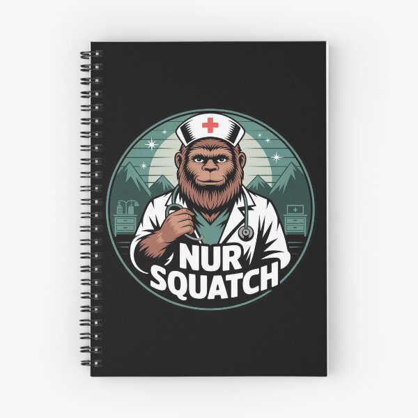 Item preview, Nursquatch Nurse Bigfoot Sasquatch Yeti Squatch Hospital designed and sold by Belkisallen.