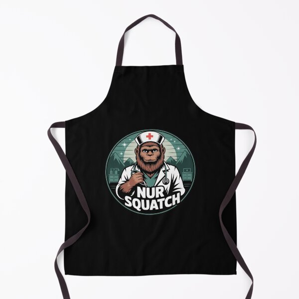 Item preview, Nursquatch Nurse Bigfoot Sasquatch Yeti Squatch Hospital designed and sold by Belkisallen.