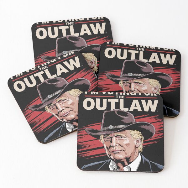 Item preview, I'm Voting For The Outlaw, Wanted for President, Trump  designed and sold by NailMolisa.