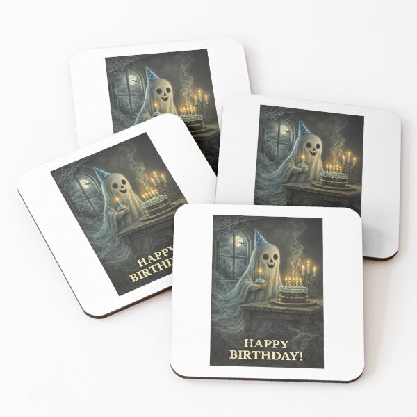 Item preview, ??Ghostly Birthday – Cake by Moonlight designed and sold by TMD167207.