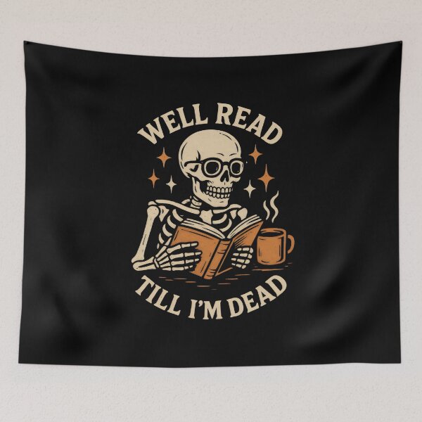 Item preview, Spooky Reader Well Read Till I'm Dead Funny Reading designed and sold by DemureArtsy.