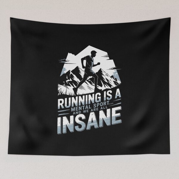 Item preview, Running Is A Mental Sport Funny Ultra Runner Tank Top designed and sold by milanforbes.