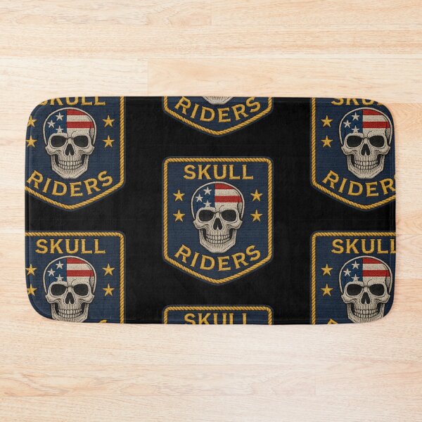 Item preview, Skull Riders american biker shield patch designed and sold by LaNadaYFundante.