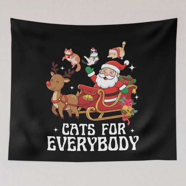 Item preview, Cats For Everybody Christmas Cat Funny Xmas Women Santa designed and sold by BornBorn.