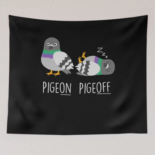 Item preview, Cute Cartoon Pigeon Pun designed and sold by MorvernDesigns.
