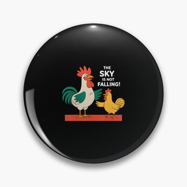 Item preview, Funny Chicken Little Sky Is Not Falling Chicks designed and sold by BeverlyBrenda.