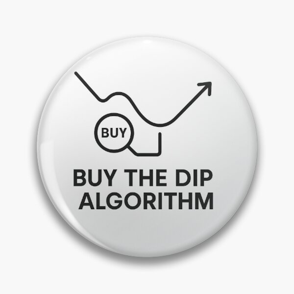 Item preview, Buy The Dip Algorithm — Minimal Dev Trader Line Art designed and sold by techy-rrr.