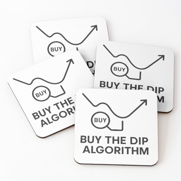 Item preview, Buy The Dip Algorithm — Minimal Dev Trader Line Art designed and sold by techy-rrr.