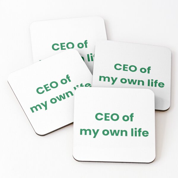 Item preview, CEO of My Own Life – Motivational Minimalist Quote Design designed and sold by J0b4t.