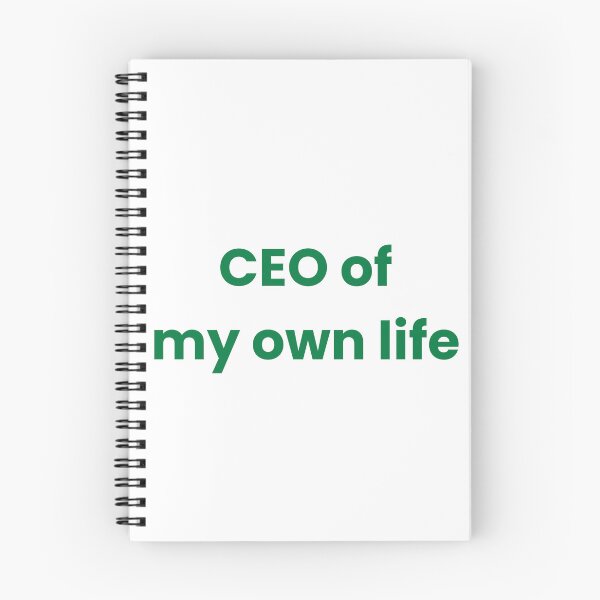 Item preview, CEO of My Own Life – Motivational Minimalist Quote Design designed and sold by J0b4t.