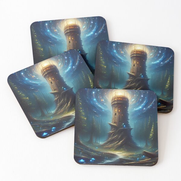 Item preview, The Celestial Beacon Cosmic Tree Lighthouse designed and sold by apeles68.