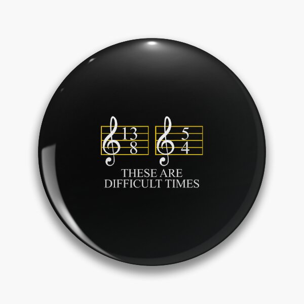 Item preview, These Are Difficult Times Treble Clef Music Notes Musician designed and sold by DanielleTonia.