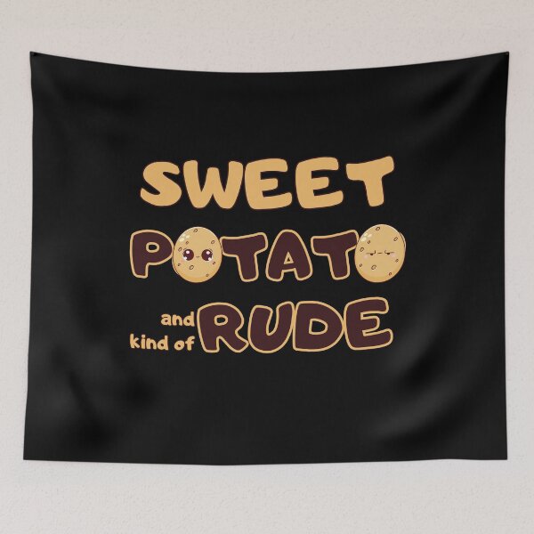 Item preview, Sweet Potato and Kind of Rude Potato Cute Couple Art designed and sold by PROPera-design.