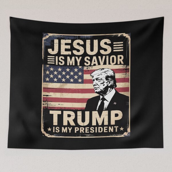 Item preview, Jesus Is My Savior Trump Is My President  designed and sold by NailMolisa.
