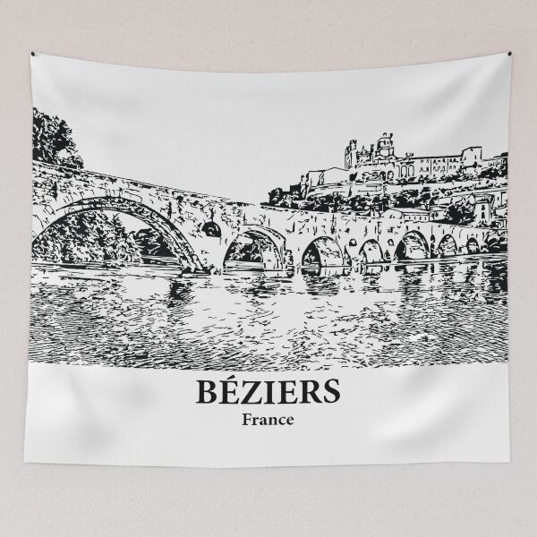Item preview, Béziers - France designed and sold by Lakeric Cityscapes.