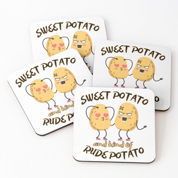 Item preview, Sweet Potato and Kind of Rude Potato Funny Couple Design designed and sold by PROPera-design.