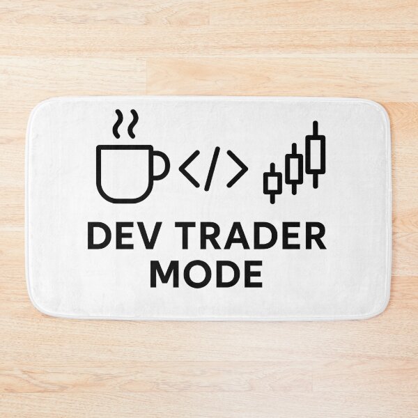 Item preview, Dev Trader Mode — Code, Charts & Caffeine designed and sold by techy-rrr.