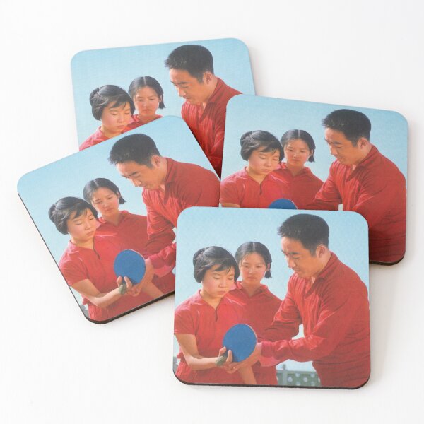 Item preview, Vintage Chinese Ping Pong Lesson Photo designed and sold by FriendsClub.
