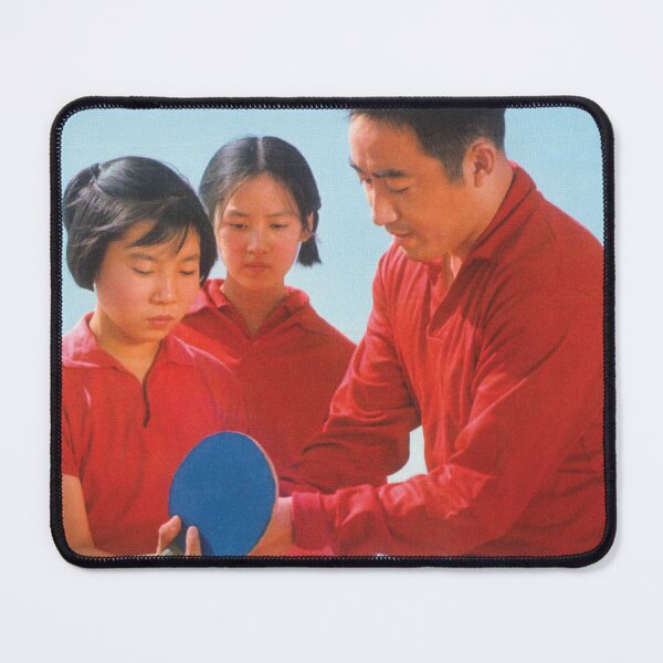 Item preview, Vintage Chinese Ping Pong Lesson Photo designed and sold by FriendsClub.