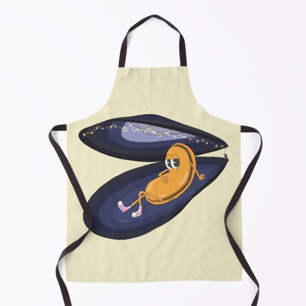 Item preview, The Relaxing Mussel - Funny Illustrated Seashell designed and sold by petiteToulon.