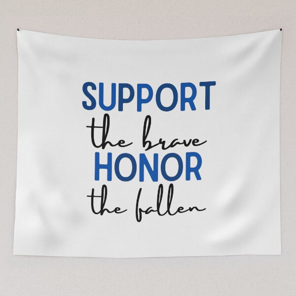 Item preview, Support the Brave Honor the Fallen Police Tribute designed and sold by DemureArtsy.