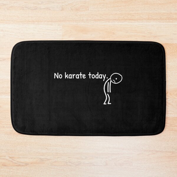 Item preview, No Karate Today Funny Sad Stickman Karate Men Women designed and sold by TaraLiliana.
