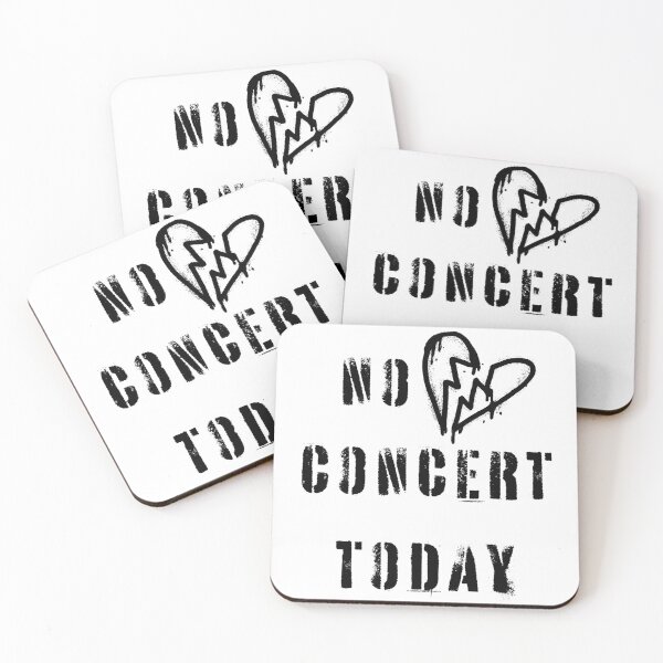 Item preview, No Concert Today Broken Heart Minimalist Design designed and sold by PROPera-design.