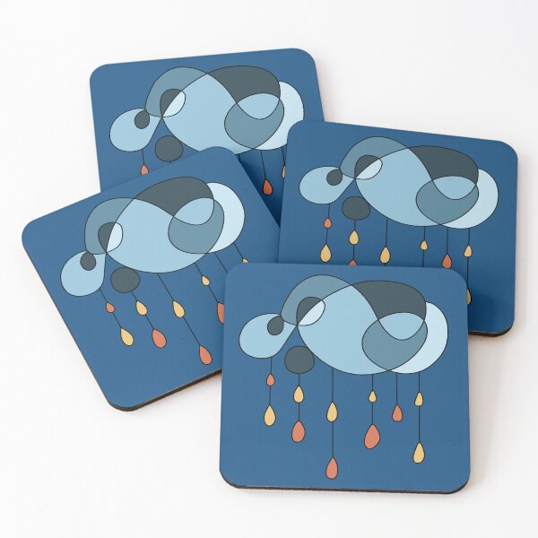 Item preview, Abstract Cloudburst – Minimalist Storm Art designed and sold by House-of-Canvas.