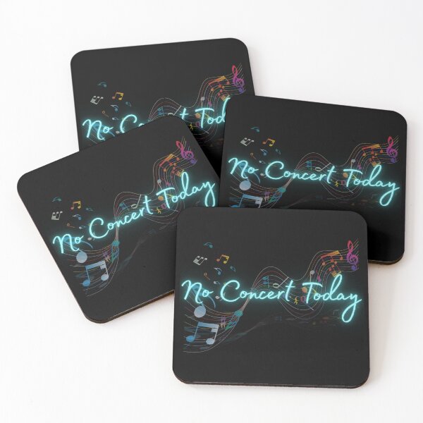 Item preview, No Concert Today Neon Music Notes Design designed and sold by PROPera-design.